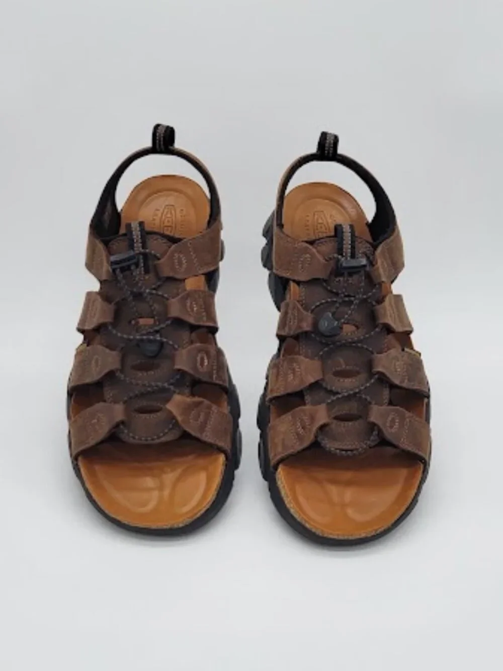 KEEN Men’s Daytona II Brown Leather open-Toe Outdoor Sandals Size 11 NWOB